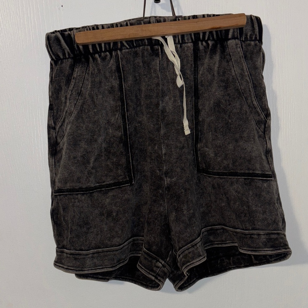 Vintage Black Washed Women's Shorts